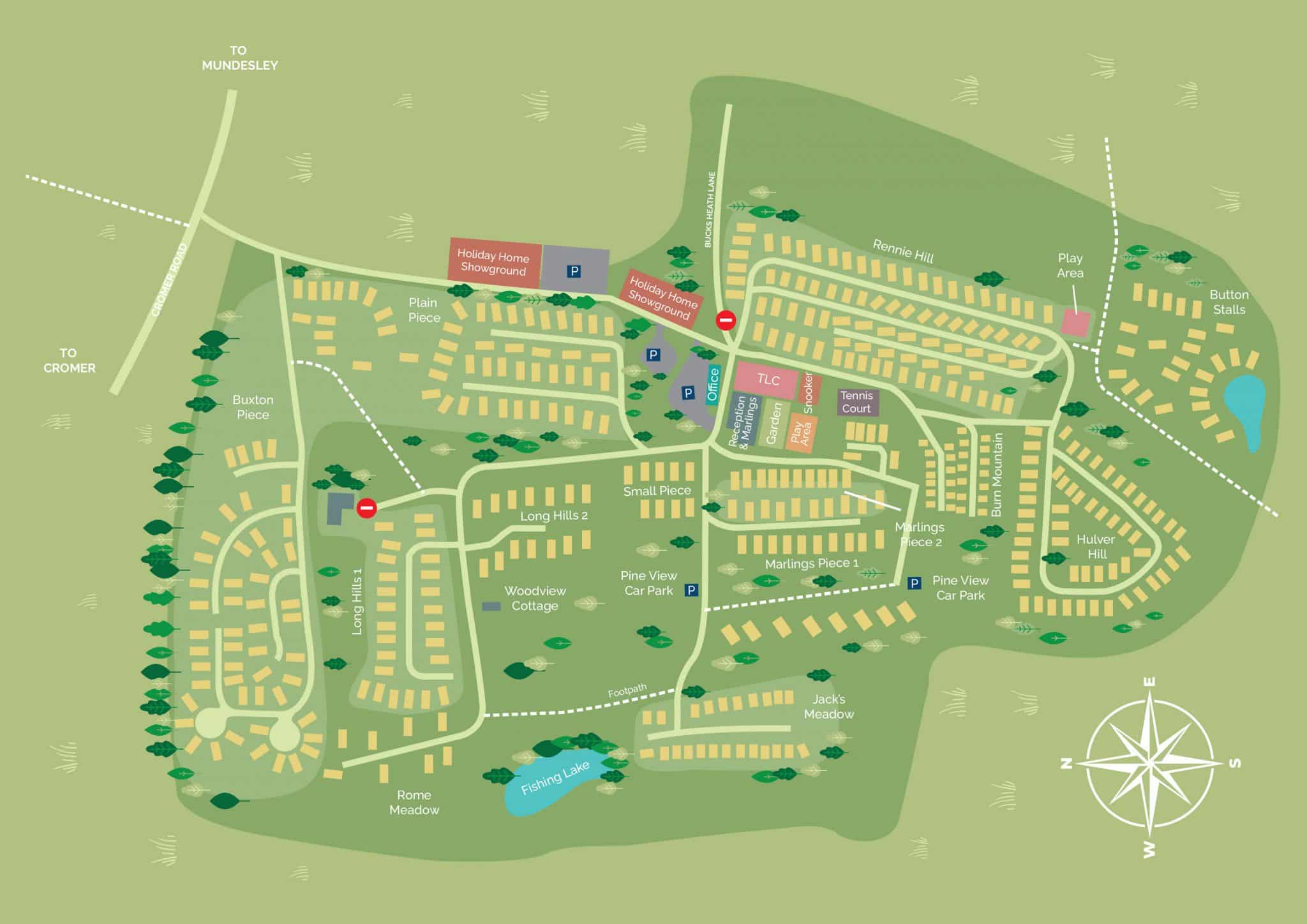 Park Map Woodland Holiday Park